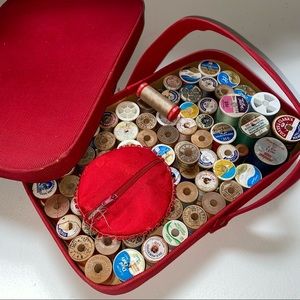 Cute antique thread box